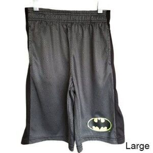 Boys Shorts L Athletic Basketball Shorts Batman Logo Med 10-12 DC Comics NWOT